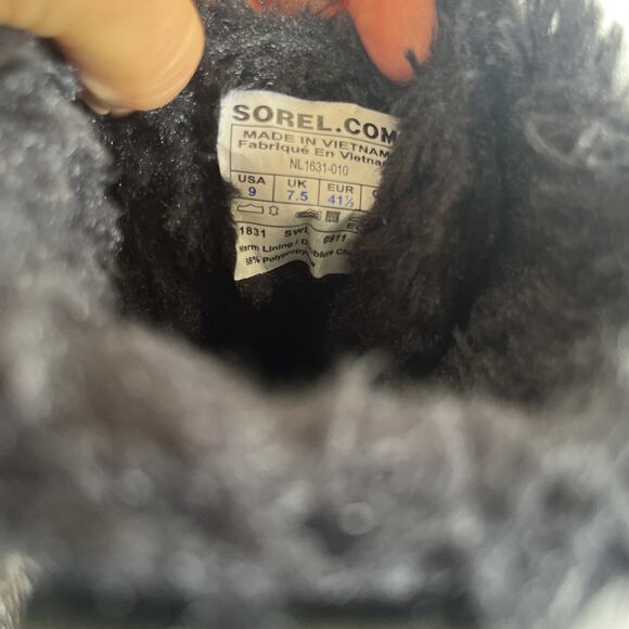 Sorel boots Tivoli III Women’s Size 9 Black Leather Waterproof winter warm - Picture 7 of 16